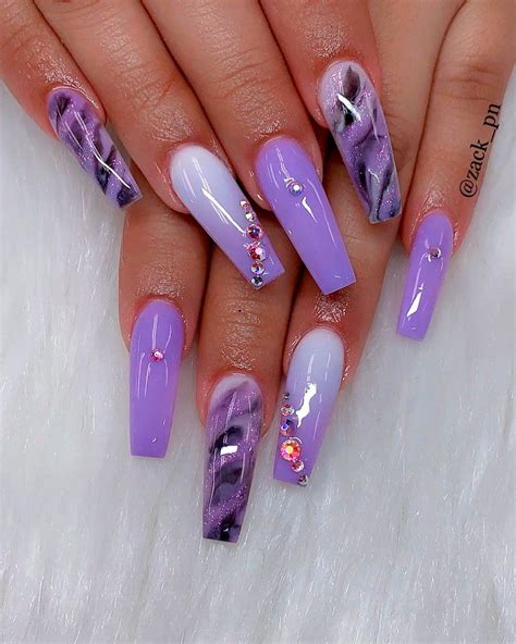 Coffin purple ombre nails - 03 May 2022 ... 9. 1983 goddess lavender ombre coffin nails. This acrylic set is for ... Instead of nude to lilac, try out a blue to deep purple ombre if you want ...